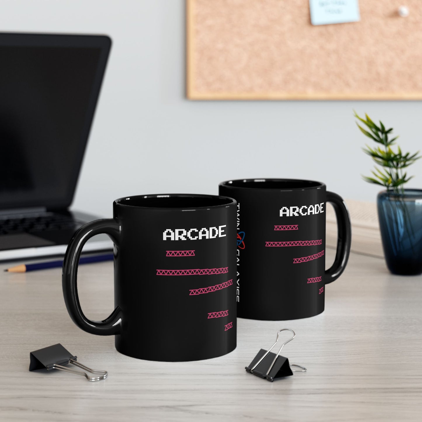 ARCADE - Ceramic Mug 11oz - BLACK
