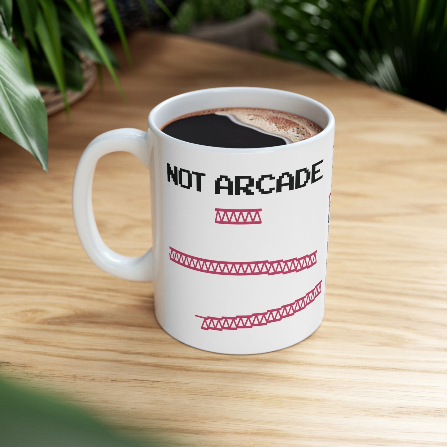 NOT ARCADE - Ceramic Mug 11oz - WHITE