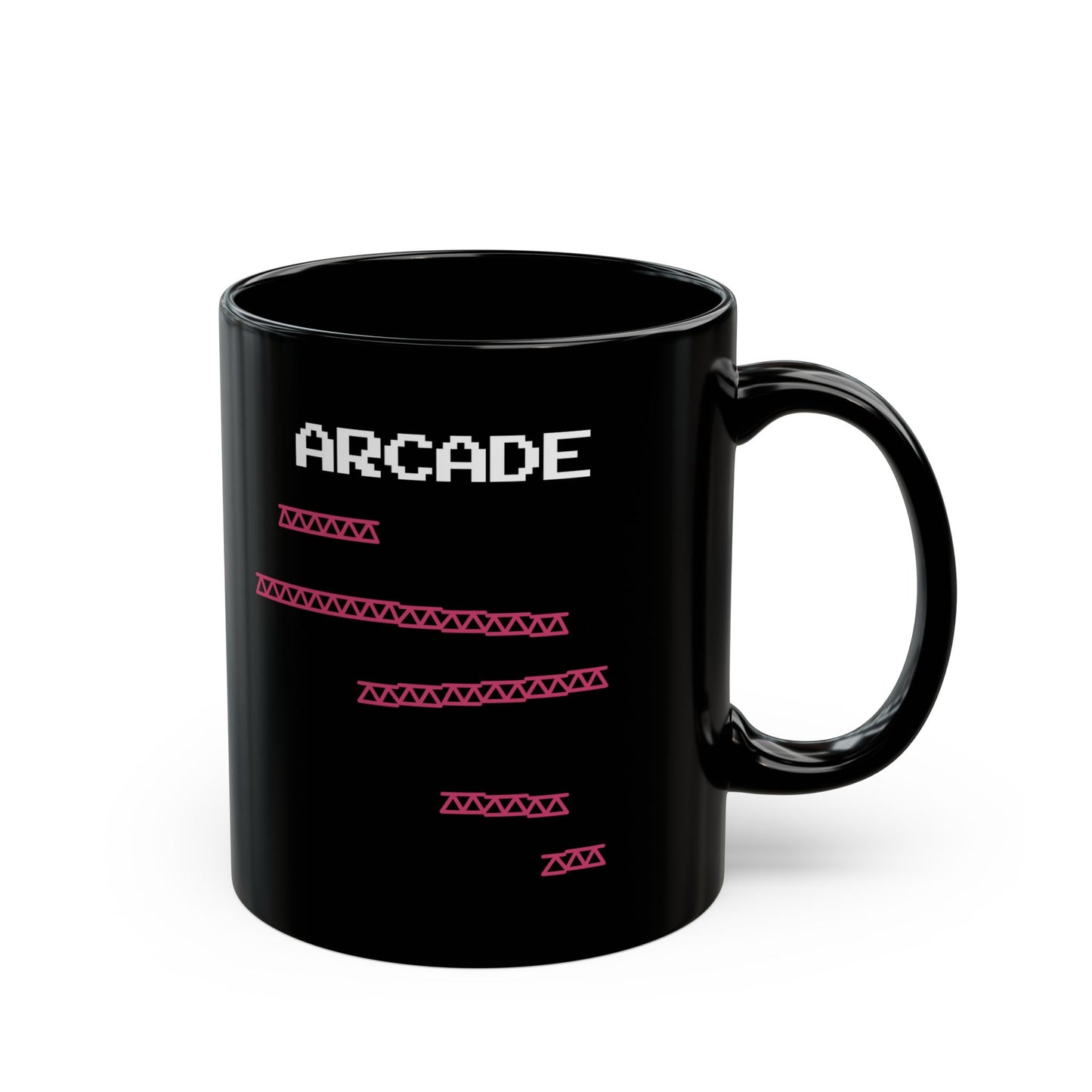 ARCADE - Ceramic Mug 11oz - BLACK