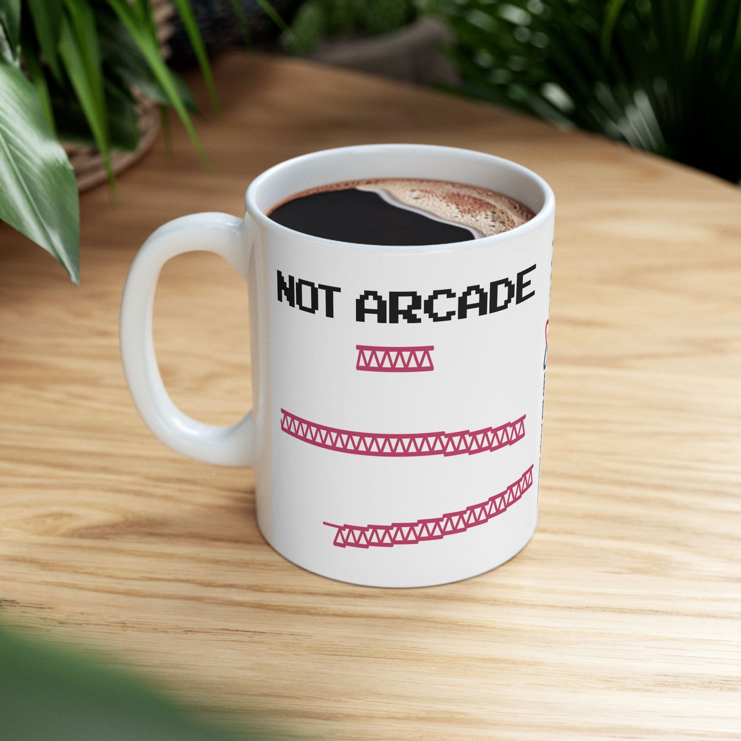 NOT ARCADE - Ceramic Mug 11oz - WHITE