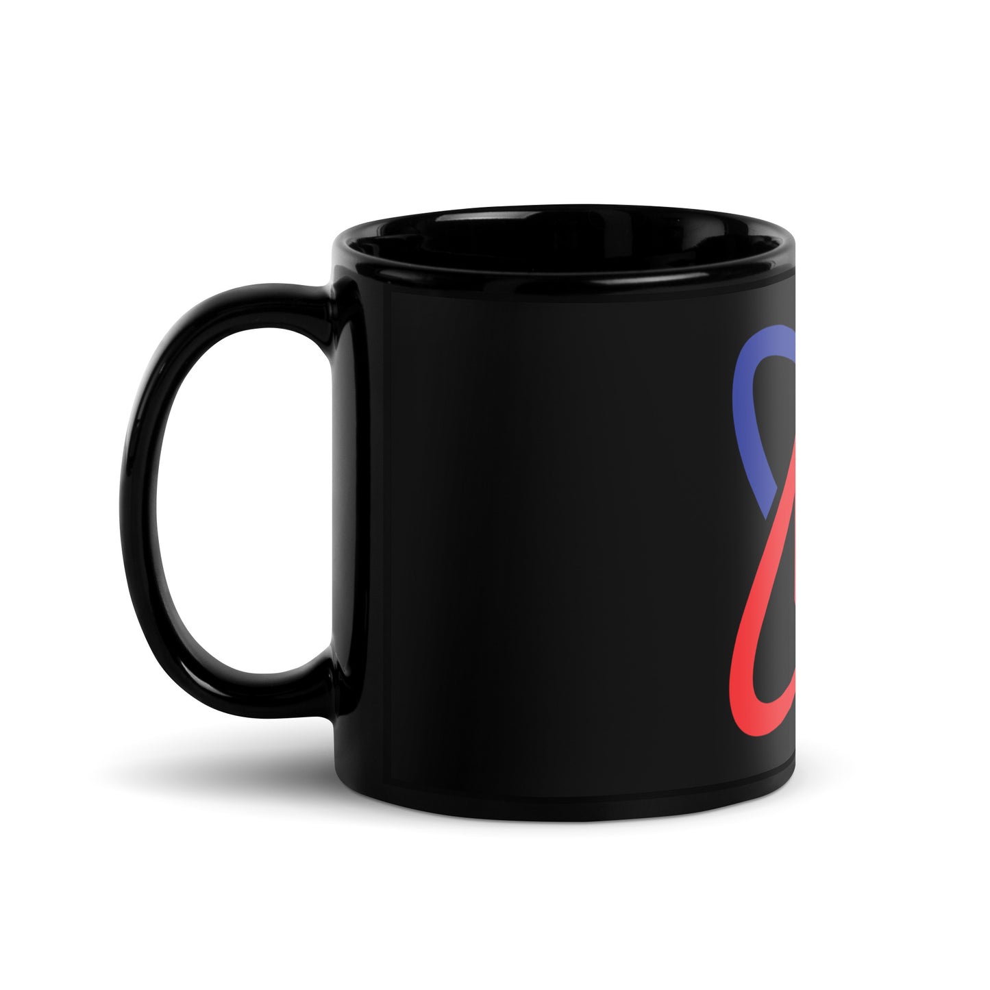 TG LOGO Black Glossy Mug