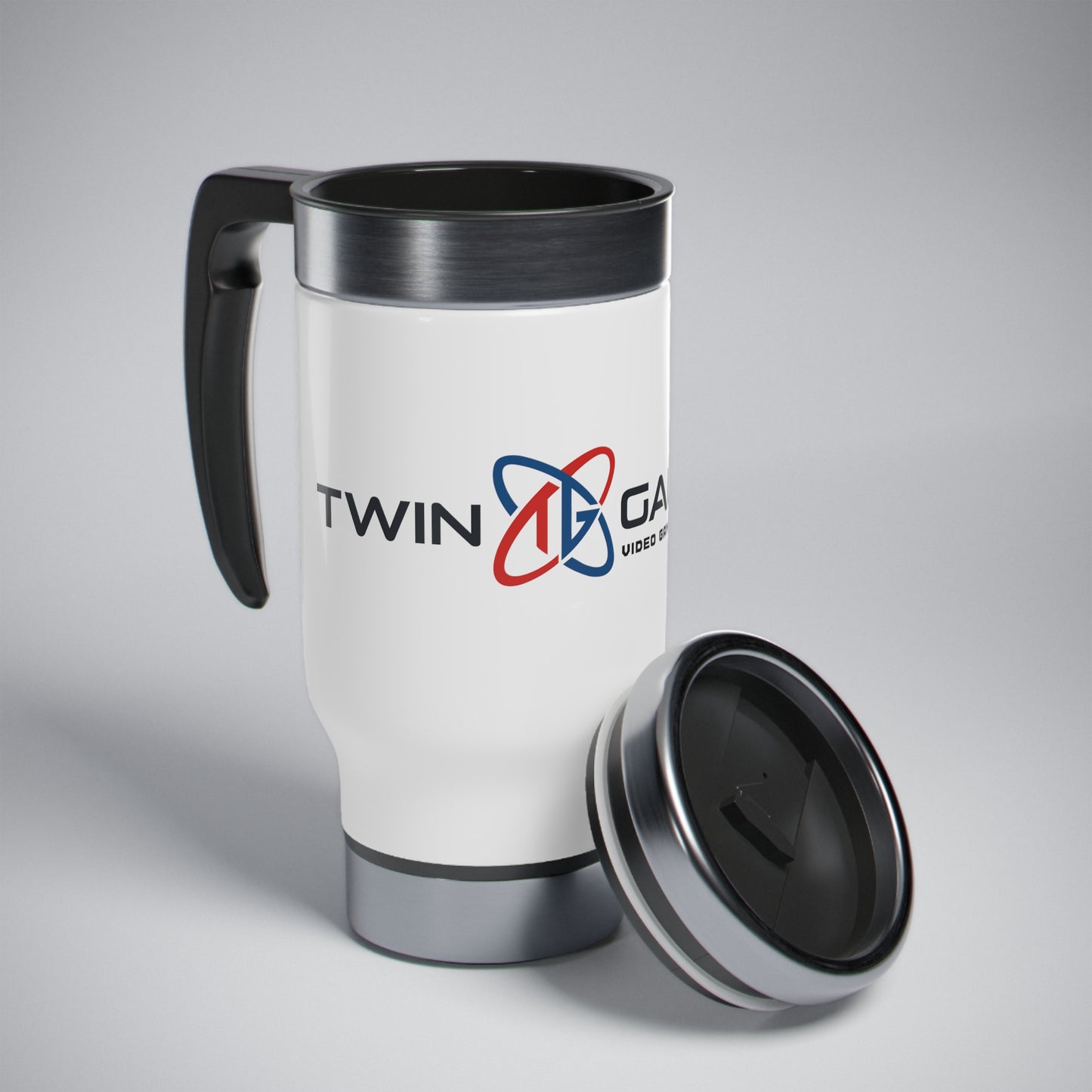 TG Stainless Steel Travel Mug with Handle, 14oz
