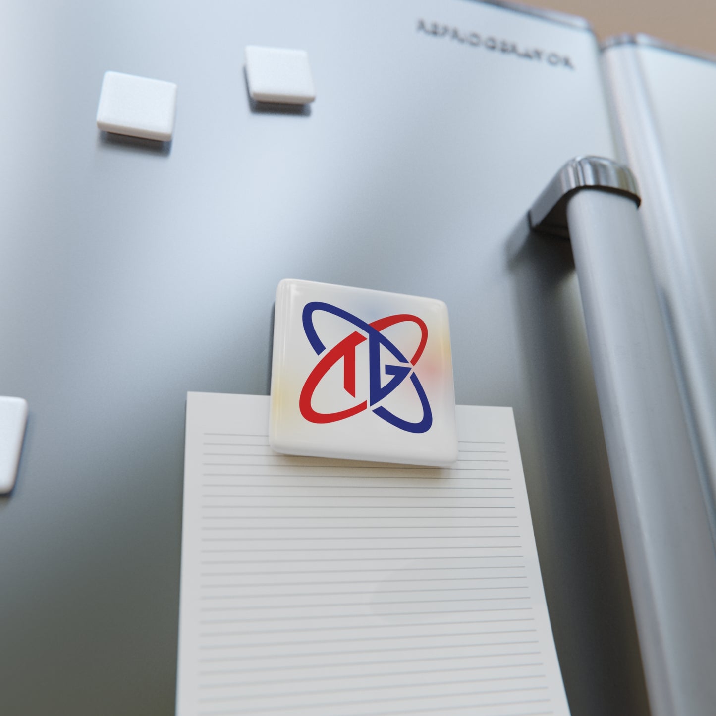 TG Porcelain Magnet, Square - BRIGHT