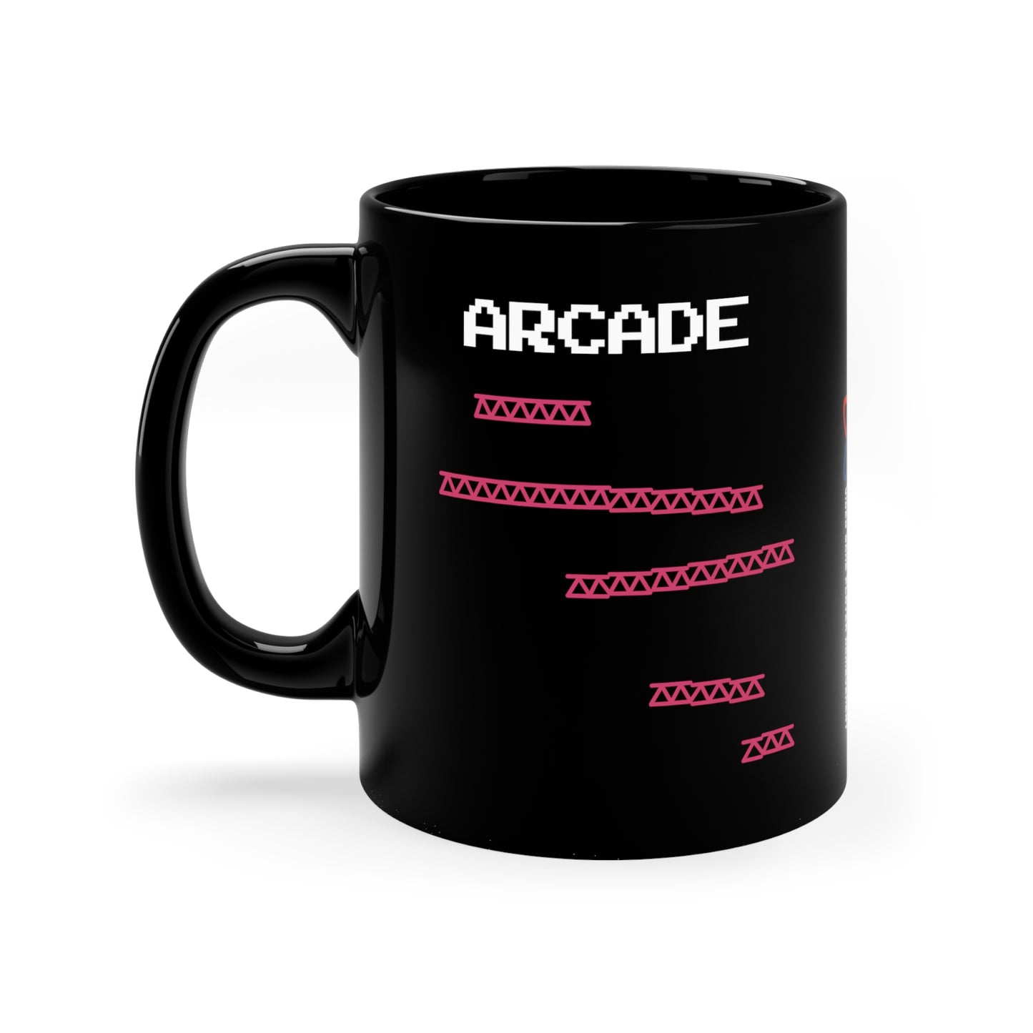 ARCADE - Ceramic Mug 11oz - BLACK