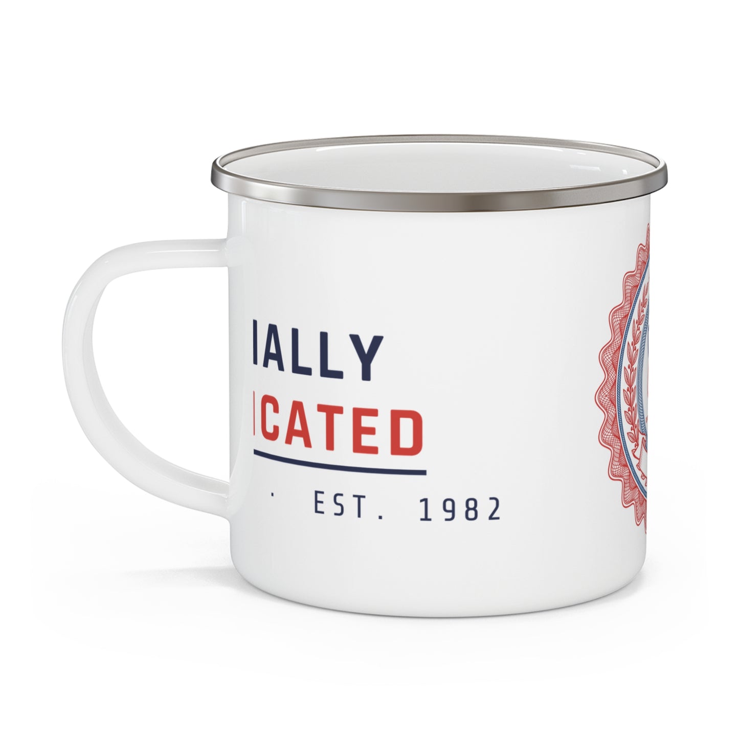 Officially Adjudicated Enamel Camp Mug