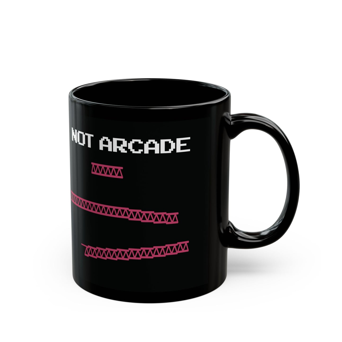 NOT ARCADE - Ceramic Mug 11oz - BLACK