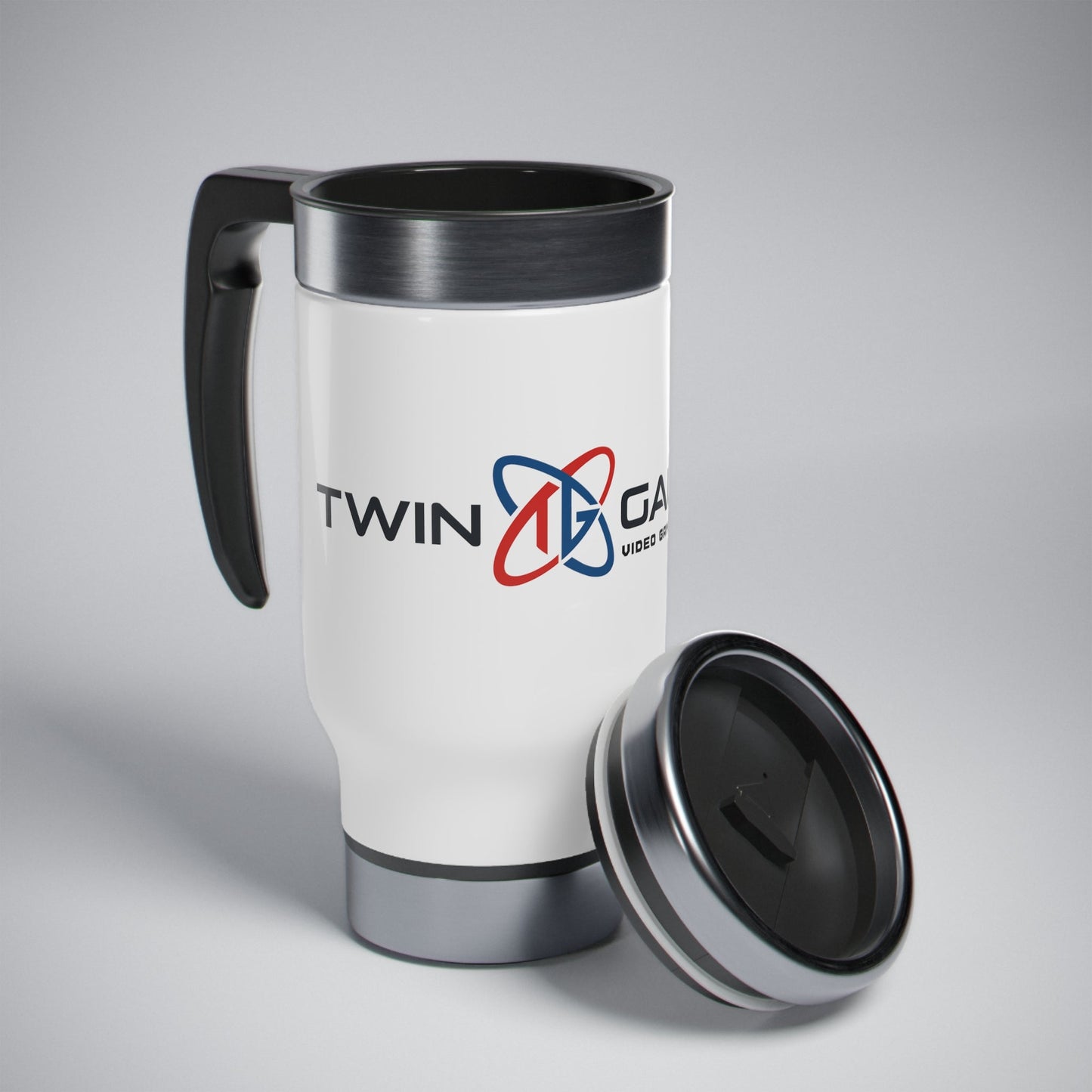 TG Stainless Steel Travel Mug with Handle, 14oz