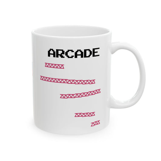 ARCADE - Ceramic Mug 11oz - WHITE