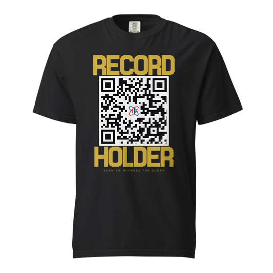 TG Wearables TEE black-gold - representative garment; your record is personalized