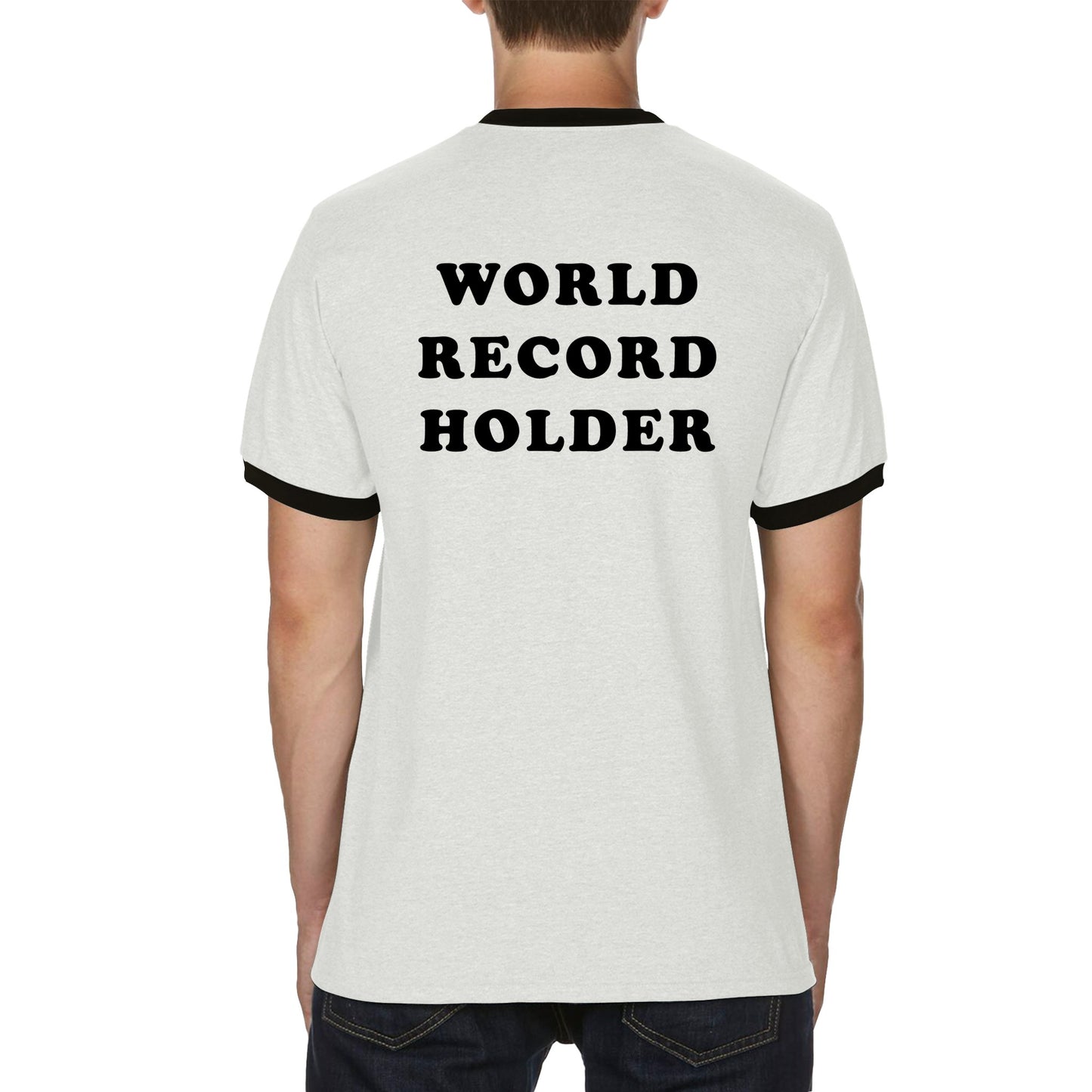 WORLD RECORD HOLDER 1982 CLASSIC EDITION RINGER T-SHIRT